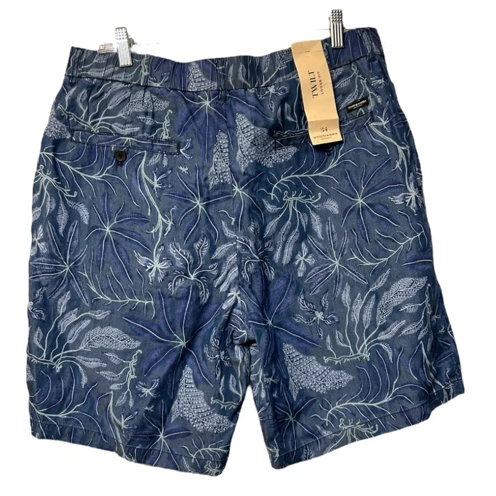 NWT Scotch & Soda twilt floral print chino shorts